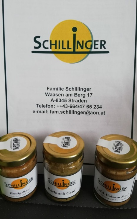 Honig Senf, Bärlauch Senf, Apfel-Balsam Senf_Familie Schillinger_(c) Barbara Weidinger