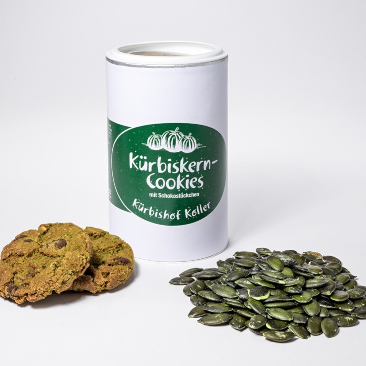 Kürbiskern-Cookies mit Schokolade_Kürbishof Koller