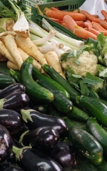 Gemüse am Bauernmarkt