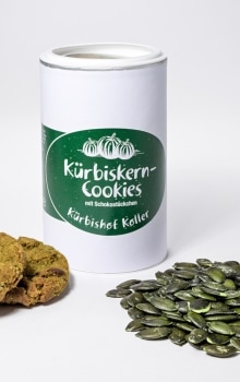 Kürbiskern-Cookies mit Schokolade